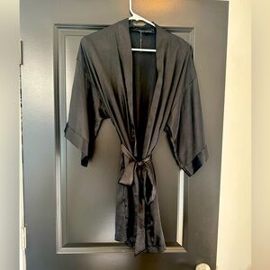 Black silk Victoria’s Secret robe - new without tags size small/medium